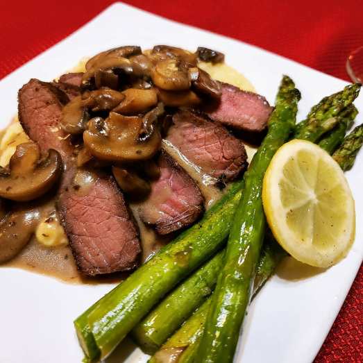 SteakMushroomRagoutPolenta